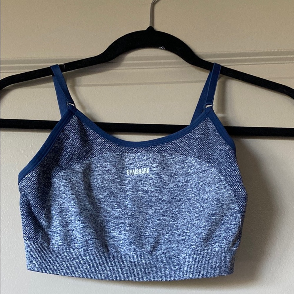 Blue flex gymshark sports bra